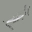 MRY-SFW SSC209S Japan Navy Nagato-class 2nd ship Mutsu Full Hull Resin Warship Military Ship Model Hobby Collection Unassembled Unpainted