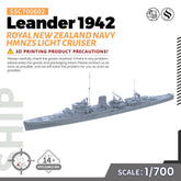SSMODEL 602 Military Model KitRoyal New Zealand Navy HMNZS Leander 1942 Light Cruiser