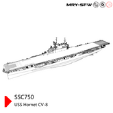 SSMODEL 750 Military Model Kit USS Hornet CV-8 Aircraft Carrier Water Line