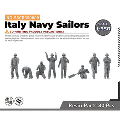 SSMODEL SSCR009 Miniatures Soldier Model Kit Italy Navy Sailors