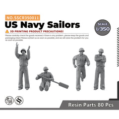 SSMODEL SSCR011 Miniatures Soldier Model Kit US Navy Sailors