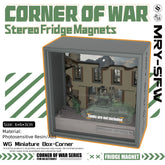 SSMODEL 17 Minifigure Figures Tank Display Case Miniature Box Corner of War Game The Squad in Ruins 01 Advance
