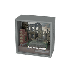 SSMODEL 18 Minifigure Figures Tank Display Case Miniature Box Corner of War Game The Squad in Ruins 02 Maintain