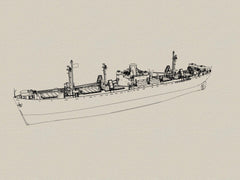 SSMODEL 725S Military Model Kit USN Cargo Liberty Ship Full Hull
