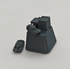 Yao's Studio YP 1/- Creative Mechanical Keyboard Keycap (Single) Unique Garage Tank Scene Keycap