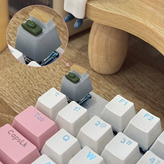 Yao's Studio YP-206I 1/- Creative Mechanical Keyboard Keycap (Single) Colored Version with Unique Tank Scene Keycap
