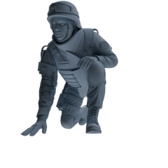 MRY-SFW SSTR336 Modern Counter-Terrorism SWAT Fire Support Operator Combat 2 Four-Person Group