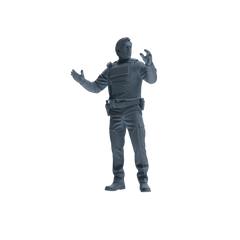 MRY-SFW SSTR115 Miniatures Soldier Model Kit Boston Attack Modern Boston Police Four-Person Conversation Group
