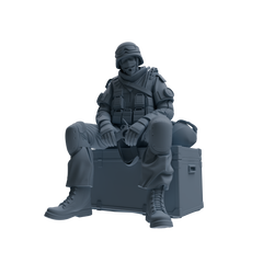 MRY-SFW SSTR332 Modern Counter-Terrorism SWAT Fire Support Operator Rest 2 Four-Person Group
