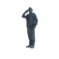 MRY-SFW SSTR117 Miniatures Soldier Model Kit Boston Attack Modern Boston Police Four-Person Saluting Group 1