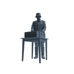 MRY-SFW SSTR219 WWII German Army Logistics Soldier Combat Readiness Four-Person Group