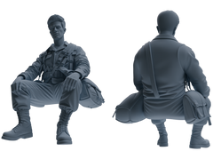 MRY-SFW SSTR061 Miniatures Soldier Model Kit Hacksaw Ridge Rescue Story WWII U.S. Army Six-Person Resting Group