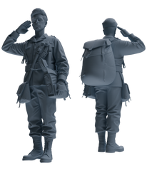 MRY-SFW SSTR054 Miniatures Soldier Model Kit Hacksaw Ridge Rescue Story WWII U.S. Army Six-Person Saluting Group