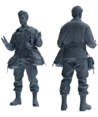 MRY-SFW SSTR052 Miniatures Soldier Model Kit Hacksaw Ridge Rescue Story WWII U.S. Army Six-Person Conversation Group