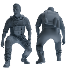 MRY-SFW SSTR015 Miniatures Soldier Model Kit Modern Navy SEAL Six-Person Ambush Group