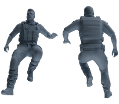 MRY-SFW SSTR023 Miniatures Soldier Model Kit Modern Navy SEAL Six-Person Training Group