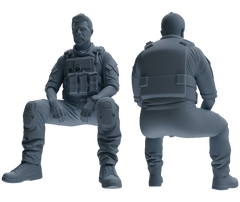 MRY-SFW SSTR021 Miniatures Soldier Model Kit Modern Navy SEAL Six-Person Rest Group