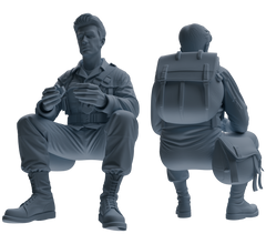 MRY-SFW SSTR053 Miniatures Soldier Model Kit Hacksaw Ridge Rescue Story WWII U.S. Army Six-Person Eating Group