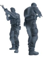 MRY-SFW SSTR024 Miniatures Soldier Model Kit Modern Navy SEAL Six-Person Firefight Group