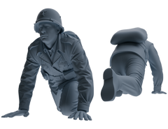 MRY-SFW SSTR070 Miniatures Soldier Model Kit Saving Ryan in Normandy WWII U.S. Army Six-Person Ambush Group