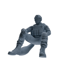 MRY-SFW SSTR351 Modern American Mercenary Rest Four-Person Group