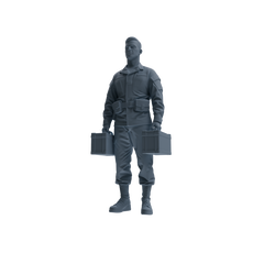 MRY-SFW SSTR244 Modern U.S. Army Logistics Soldier Logistics Four-Person Group