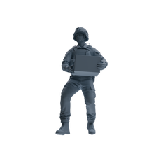 MRY-SFW SSTR236 Modern French Army Logistics Soldier Logistics Four-Person Group