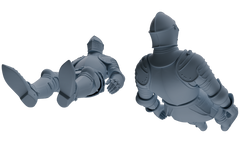 MRY-SFW SSTR095 Miniatures Soldier Model Kit Medieval Knight Six-Person Rest Group 2