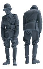 MRY-SFW SSTR001 Miniatures Soldier Model Kit WWII German Army Six-Person Officer Reprimand Group