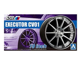 Aoshima AO-20292 1/24 Scale 20292 - SSR Executor CV01 19' Wheels & Tyres Set #13