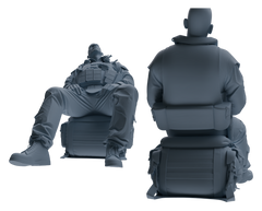 Detail view of MRY-SFW LYGR620 Modern U.S. Army Six-Person Rest Model