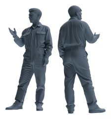Detail view of MRY-SFW LYGR657 China 1983 Strike Hard Campaign Six-Person Daily Routine 2 Model