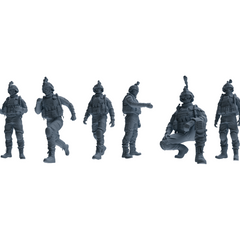 MRY-SFW LYGR619 Modern U.S. Cement Army Six-Person Daily 3D Printed Resin Model Kit by SSMODEL