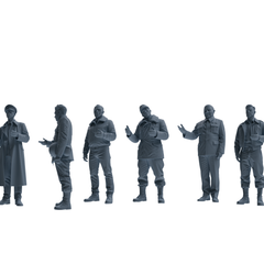 MRY-SFW SSTR101 Miniatures Soldier Model Kit Enemy at Stalingrad WWII Soviet Soldiers Conversation Six-Person Group