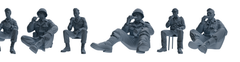 MRY-SFW SSTR053 Miniatures Soldier Model Kit Hacksaw Ridge Rescue Story WWII U.S. Army Six-Person Eating Group