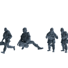 MRY-SFW SSTR313 Modern Counter-Terrorism SWAT Breacher Rescue Four-Person Group
