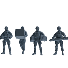 MRY-SFW SSTR344 Modern American Mercenary Carrying Four-Person Group