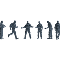 MRY-SFW LYGR621 Modern U.S. Army Six-Person Daily 3 3D Printed Resin Model Kit by SSMODEL