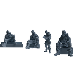 MRY-SFW SSTR338 Modern Counter-Terrorism SWAT Breacher Rest 2 Four-Person Group