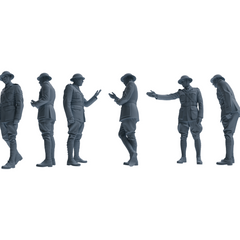 MRY-SFW LYGR600 Historical WWII British Army Six-Person Daily Routine 2 3D Printed Resin Model Kit by SSMODEL