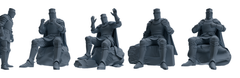 MRY-SFW SSTR088 Miniatures Soldier Model Kit Medieval Knight Five-Person Conversation Group