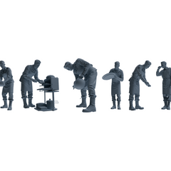 MRY-SFW LYGR597 Historical WWII U.S. Army Six-Person Cooking Group 3D Printed Resin Model Kit by SSMODEL