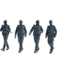 MRY-SFW SSTR127 Miniatures Soldier Model Kit Boston Attack Modern Boston Police Four-Person Patrol Group