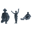 MRY-SFW SSTR203 Miniatures Soldier Model Kit WWI Soldier Pose Modern Model 3 pcs