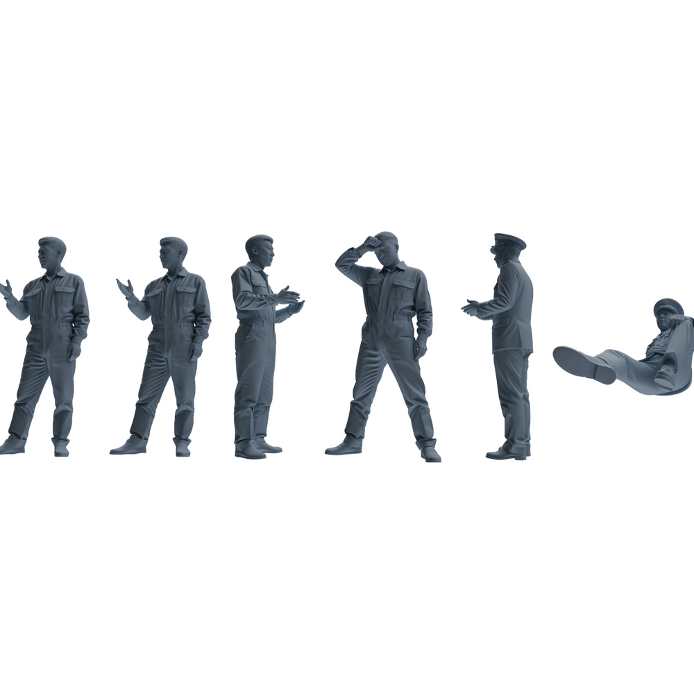 MRY-SFW LYGR657 China 1983 Strike Hard Campaign Six-Person Daily Routine 2 3D Printed Resin Model Kit by SSMODEL
