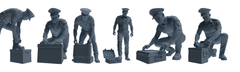 MRY-SFW LYGR772 Modern Hong Kong Police Six-Person Combat Readiness Group 3D Printed Resin Model Kit by SSMODEL