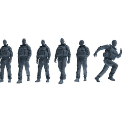 MRY-SFW LYGR623 Modern U.S. Army Six-Person Daily 3D Printed Resin Model Kit by SSMODEL