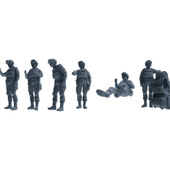 MRY-SFW LYGR630 Modern Airborne Division Six-Person Daily 2 3D Printed Resin Model Kit by SSMODEL