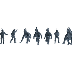 MRY-SFW LYGR617 Modern U.S. Cement Army Seven-Person Combat Readiness 3D Printed Resin Model Kit by SSMODEL