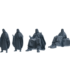 MRY-SFW SSTR288 Medieval Merlin Wizard Conversation Four-Person Group